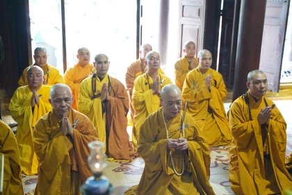 Lễ tự tứ tại Trường hạ Tổ đình Bồ Đề PL 2567